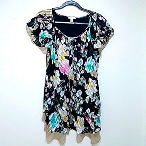 Dressbarn Women's Flower Print Top